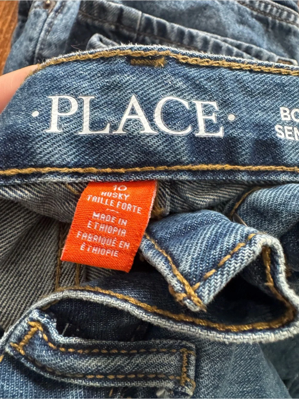 2 pk The Children's Place Blue Kids Denim Jeans - Medium & Dark Wash Pair